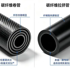 如何区分碳纤维卷管和拉挤管？